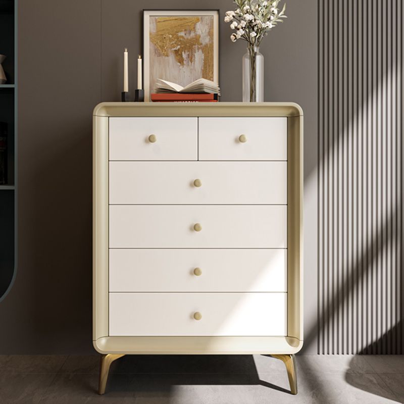 Classic Glam Horizontal Double Dresser Rubber Wood Storage Chest Dresser for Bedroom Clearhalo 'Bedroom Furniture' 'Dressers & Chests' 'dressers_chests' 'furn' 'furn_dressers_chests' 'Furniture' 1200x1200_7160fdef-648a-4783-b3b8-15fa842433ee