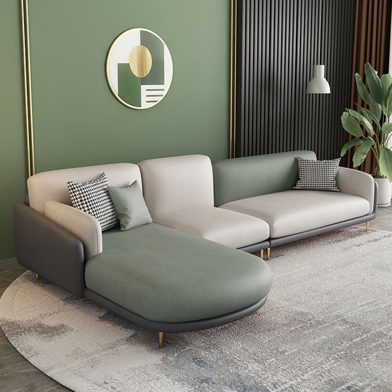 Ultra-Modern Pillow Top Arm Sofa Green and White Couch for Apartment Clearhalo 'furn' 'furn_sofas' 'Furniture' 'furniture_sofas' 'Living Room Furniture' 'Sofa' 'sofas' 1200x1200_71623987-dee8-4719-a48d-019a8e11bf18