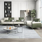 Contemporary Color Block Sofa Stain Resistant Flared Arm Sofa