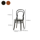 Industrial Style Side Chair Wooden Dining Chair for Living Room