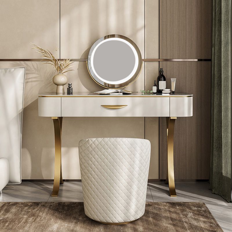 ベッドルームメイクアップバニティ31.5 "/35.4" /39.4 "幅、緑/青い石のトップドレッサー