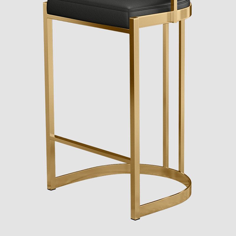 Glam Jewelry Shop Footrest Stool Matte Finish PU Leather Barstool Clearhalo 'Bar Furniture' 'Bar Stools' 'bar_stools' 'furn' 'furn_bar_stools' 'Furniture' 'furniture_bar_stools' 'Kitchen & Dining Furniture' 1200x1200_71645e0f-9280-4b6c-86d9-00987279298e