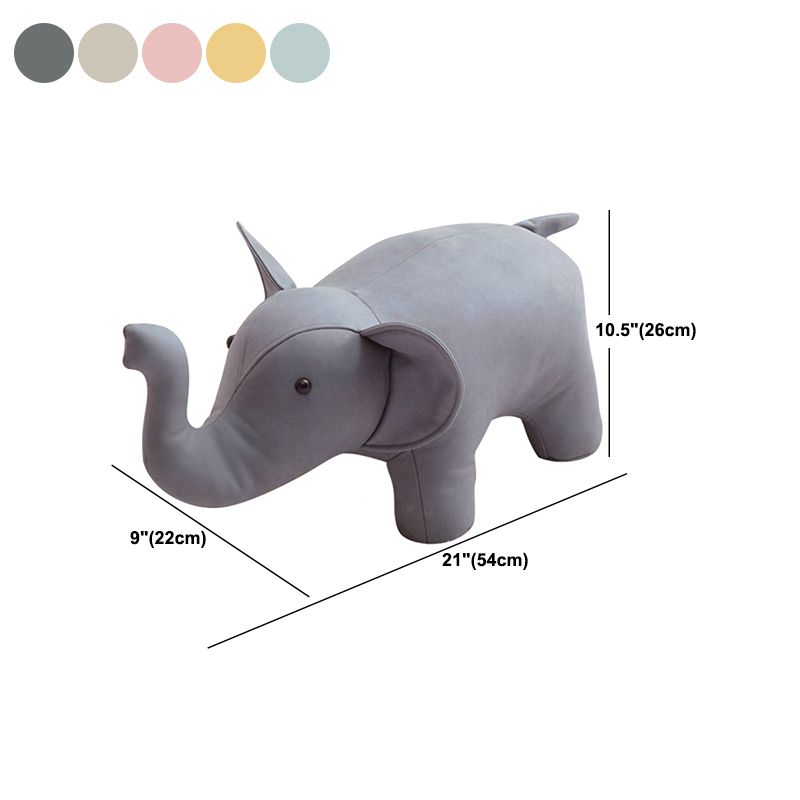 Fabric Pouf Solid Color Animal Shape Stain Resistant Modern Pouf Ottoman Clearhalo 'furn' 'furn_ottomans_poufs' 'Furniture' 'Living Room Furniture' 'Ottomans & Poufs' 'ottomans_poufs' 1200x1200_71654310-fc40-4c61-a8d6-1d13182b7ddf