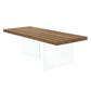 Modern Style Dining Table Rectangle Solid Wood Table for Home Kitchen