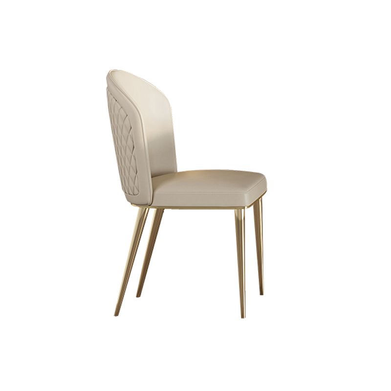 Glam -eettafel Set 1/4/5/7 PCS Steen eettafel met armloze stoelen