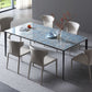 Simple Style Sintered Stone Table 4 Legs Aviation Aluminum Base Rectangle Table for Home Clearhalo ' dining_table' 'Dining Tables & Seating' 'Dining Tables' 'furn' 'furn_dining_table' 'Furniture' 'furniture_dining_table' 'Kitchen & Dining Furniture' 'kitchen&dining_furn' 'kitchen' 'kitchen_dining_table' 1200x1200_716be27b-c60b-4df4-9918-a9ce1a06ac46