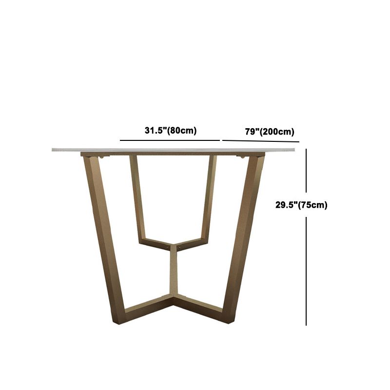 Contemporary Rectangle Table Set 1/2/5 Pieces Dining Set for Home
