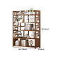 9.84" Wide Modern Wooden Shelf Bookcase Matte Finish Etagere Bookshelf