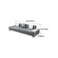 Faux Ledersofa & Chaise mit Kissen modern u Sofa in Grau - 29,53 "H.