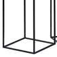 Square Metallic End Table Set Minimalist Frame Sofa Side Table