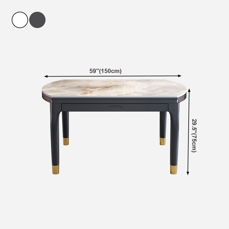 Traditional Luxury Style Dining Table Round Sintered Stone Table with 4 Legs Clearhalo ' dining_table' 'Dining Tables & Seating' 'Dining Tables' 'furn' 'furn_dining_table' 'Furniture' 'furniture_dining_table' 'Kitchen & Dining Furniture' 'kitchen&dining_furn' 'kitchen' 'kitchen_dining_table' 1200x1200_716f8f44-c5d3-4eee-8bb2-2ccd99db8f3c