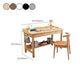 Solid Wood Home Writing Desk Contemporary Style 29.5-inch Office Desk