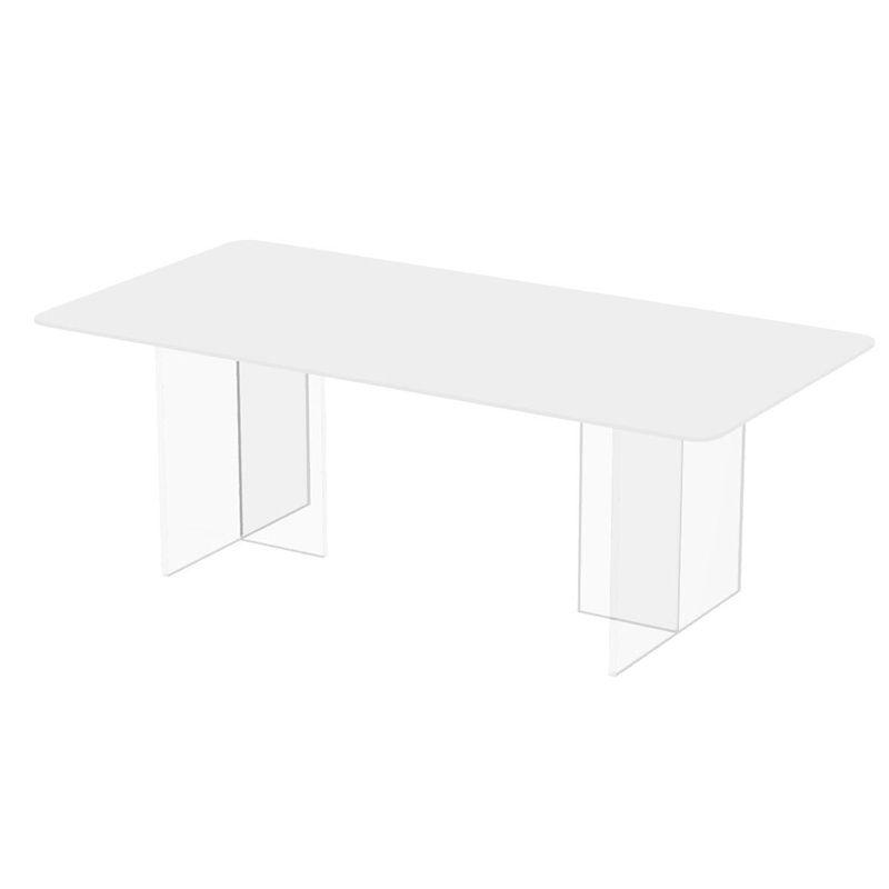 Estilo contemporáneo 1/2/7 piezas sillas de comedor colocados muebles de piedra rectangle en blanco