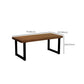 Juego de comedor industrial de madera de pino marrón 1/2/5/7 PCS Dinette Juego para cocina