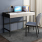 2 laden Office Desk Stone rechthoekig schrijfbureau met ijzeren benen