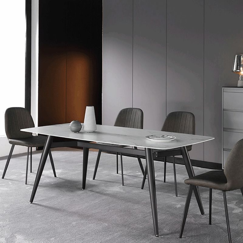 Chaise latéral de salle à manger industrielle chaise à manger en cuir pu