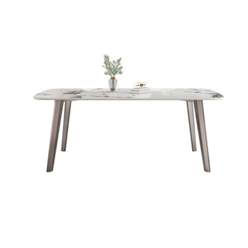 Contemporary Stone Dining Table Set 1/2/5/7 Pieces Dining Set for Home Use Clearhalo 'Dining Room Sets' 'Dining Tables & Seating' 'dining_room_set' 'furn' 'furn_dining_room_set' 'Furniture' 'Kitchen & Dining Furniture' 1200x1200_71769bad-418b-46a9-ab70-44f027ef54cf