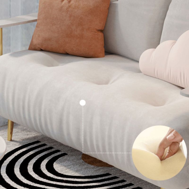 房状のグラムコンバーチブルソファフル/クイーンサイズの布張りのラブシート2羽の枕と