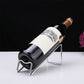 Metal Modern Wine Holder Tabletop Wine Bottle & Glass Rack in Silver/ Gold/ Black