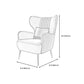 Chaise d'aile scandinave, chaise d'accent pour chambre et salon
