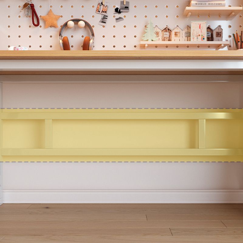 Contemporary Dormitory Writing Desk Sled Base Office Desk with Storage Shelves Clearhalo 'furn' 'furn_office_desk' 'Furniture' 'Office Desks' 'Office Furniture' 'office_desk' 1200x1200_71809a4a-636a-45e1-bf6d-607a5784771d
