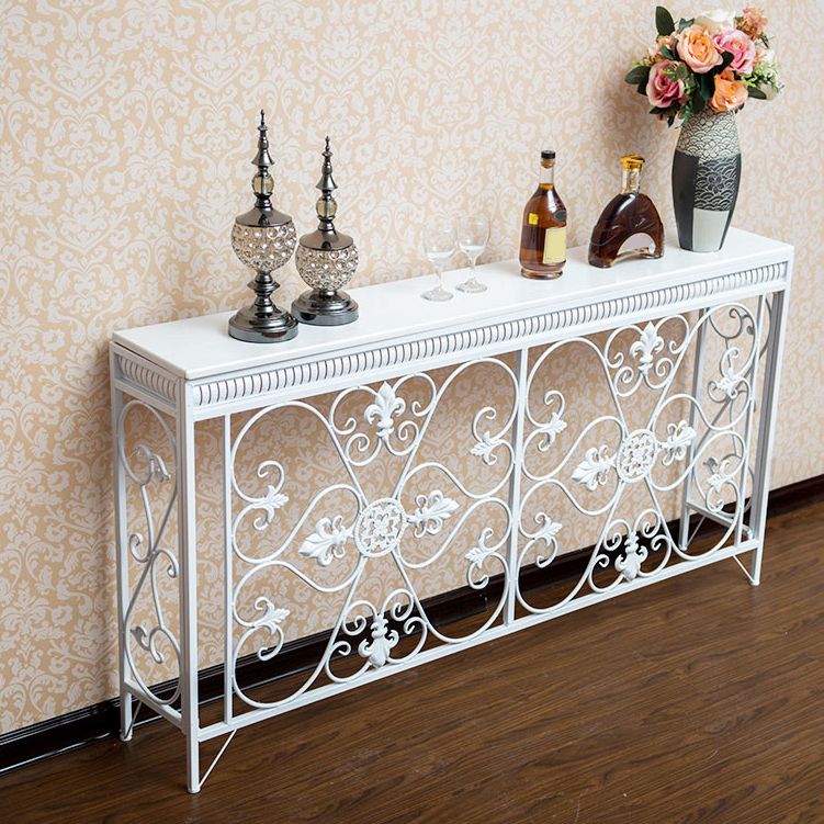 Table de la console de la console de pays française table de canapé de console finition antique