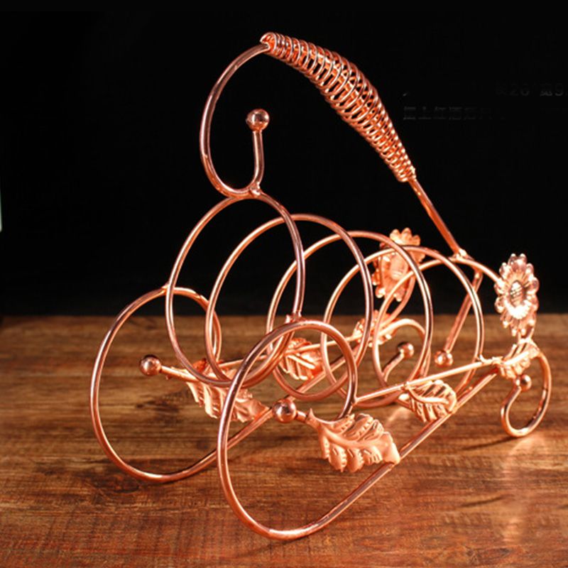 Estría de vino de metal industrial Botella de vino y rejilla de vidrio para la cocina para la cocina