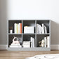 Contemporary Style Wood Bookshelf Closed Back Bookcase for Office Clearhalo 'Bookcases' 'furn' 'furn_bookcases' 'Furniture' 'Office Furniture' 1200x1200_718793f2-74e1-43c9-abbc-1f0303d1f58c
