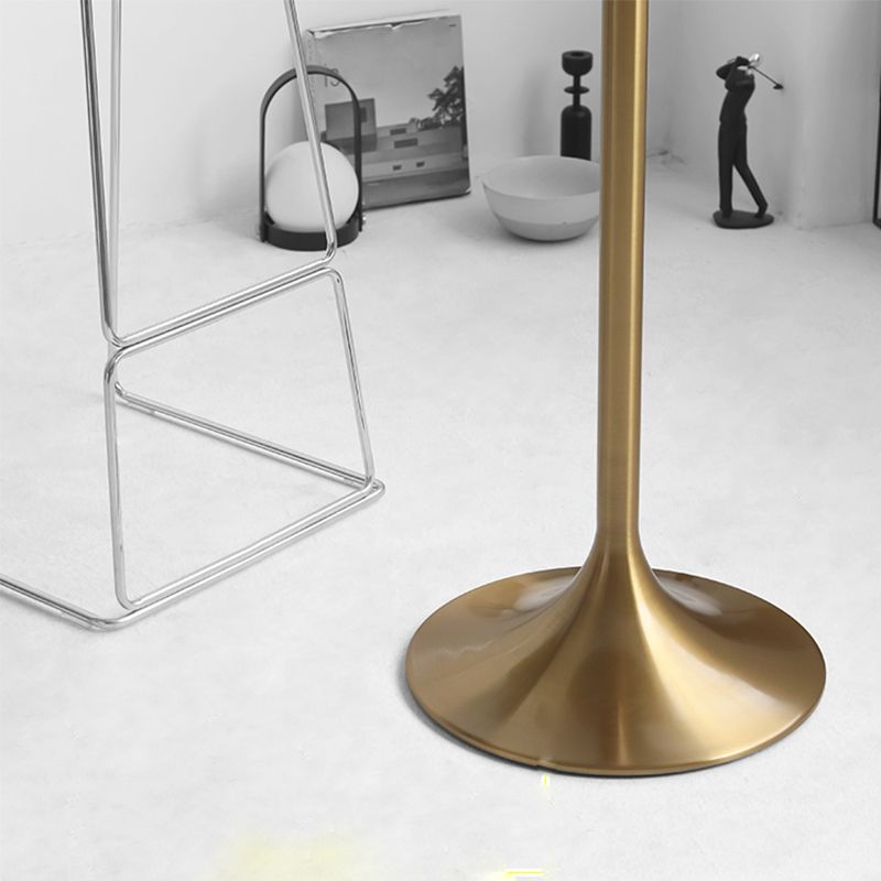 Modern Round Bar Table Fixed Bistro Bar Height Cocktail Table with Metal Pedestal Base Clearhalo 'Bar Furniture' 'Bar Tables' 'bar_tables' 'furn' 'furn_bar_tables' 'Furniture' 'Kitchen & Dining Furniture' 1200x1200_718865fc-2b31-4bb2-9b51-d95cfdcc3efd