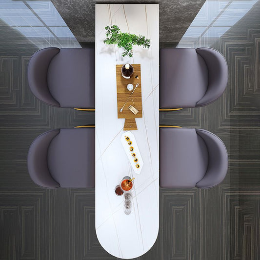 Tavolo da barre irregolare top in pietra tradizionale tavolo da bistrot di lusso con doppio piedistallo