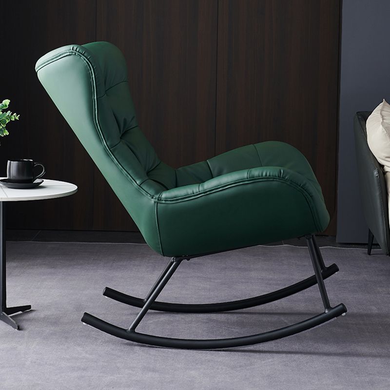 Chaise de rocker glamour rembourré une chaise accent à bascule