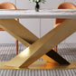 Rectangle Luxury Dining Table White Tone Fixed Table of Sintered Stone Clearhalo ' dining_table' 'Dining Tables & Seating' 'Dining Tables' 'furn' 'furn_dining_table' 'Furniture' 'furniture_dining_table' 'Kitchen & Dining Furniture' 'kitchen&dining_furn' 'kitchen' 'kitchen_dining_table' 1200x1200_718922ff-47b6-4d09-86c3-97cd499a330f