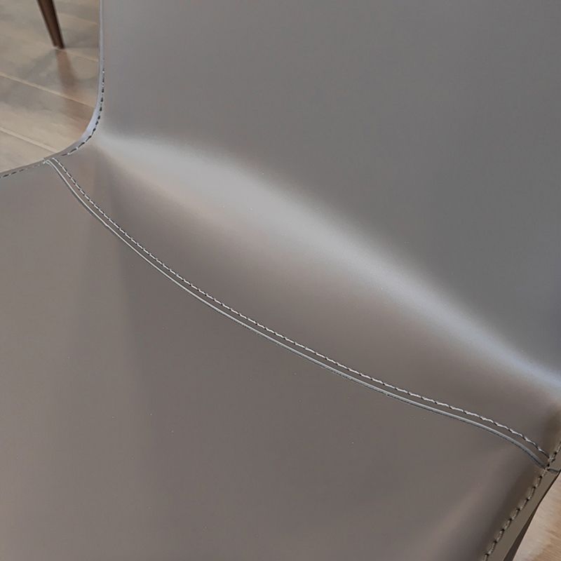 Glam Dining Room Side Chairs Leather Armless Dining Chairs for Home Clearhalo 'Dining Chairs' 'Dining Tables & Seating' 'dining_chair' 'furn' 'furn_dining_chair' 'Furniture' 'furniture_dining_chair' 'Kitchen & Dining Furniture' 1200x1200_718bab79-80a9-4a4e-89ca-7c32e8e1cd36