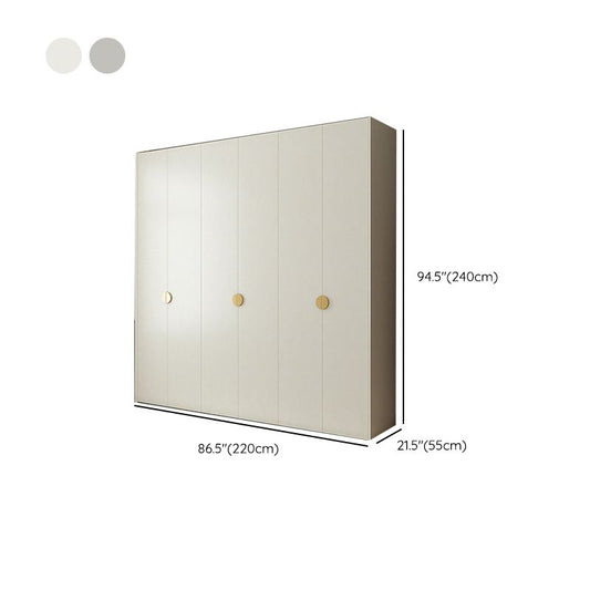 Engineered Wood Wardrobe Cabinet Modern Wardrobe Closet with Shelves for Home Clearhalo 'Armoires & Wardrobes' 'armoires_wardrobes' 'Bedroom Furniture' 'furn' 'furn_armoires_wardrobes' 'Furniture' 1200x1200_718be18b-04f2-4ea3-a864-a64a9e0bee2c