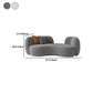 Wool Contemporary Recessed Arm Sofa Curved Sofa for Living Room, Apartment Clearhalo 'furn' 'furn_sofas' 'Furniture' 'Living Room Furniture' 'Sofa' 'sofas' 1200x1200_718c767e-a4cf-46eb-972b-7a7d3065c4fb