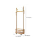 Luxury Metallic Coat Hanger Hooks Design Free Standing Coat Rack for Living Room