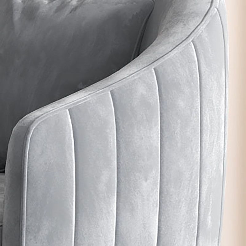 Sedia da pranzo in metallo glam sedie da pranzo in velluto senza braccio per uso domestico