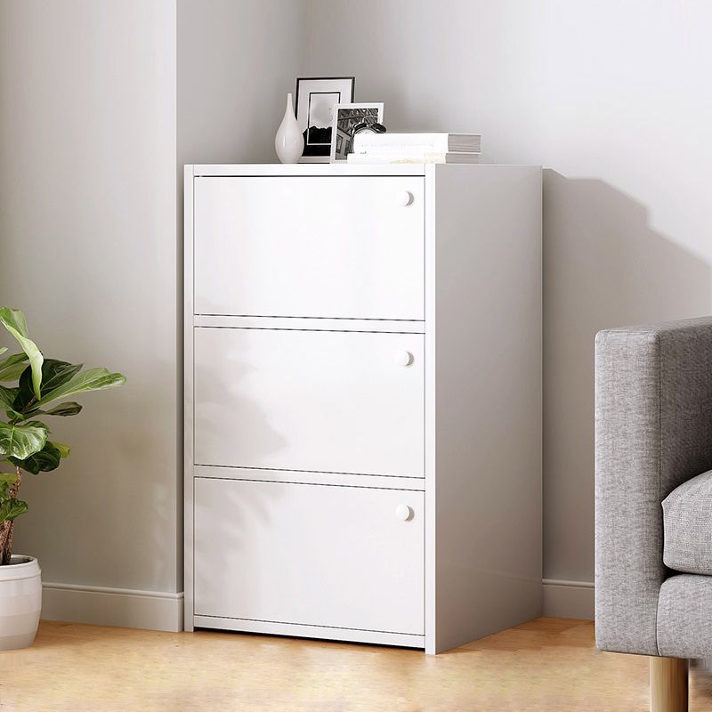 Minimalist Wooden Accent Cabinet Bar Pulls Handle Design Storage Cabinet