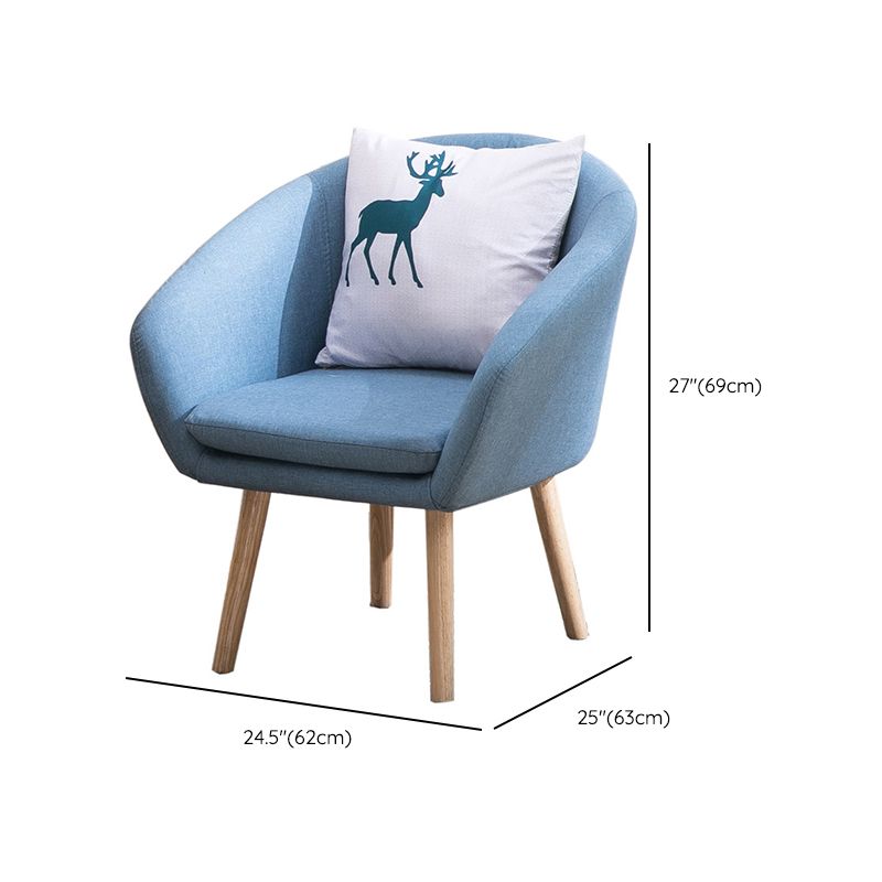 Contemporary Sloped Arms Accent Armchair Basic Four Leg Arm Chair Clearhalo 'Accent Chairs' 'accent_chairs' 'Chairs & Seating' 'furn' 'furn_accent_chairs' 'Furniture' 'Living Room Furniture' 1200x1200_71900b61-3c99-430c-94e6-fca933a0a887