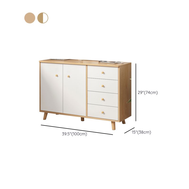 Commode de rangement contemporaine en bois avec 4/5/9 tiroirs