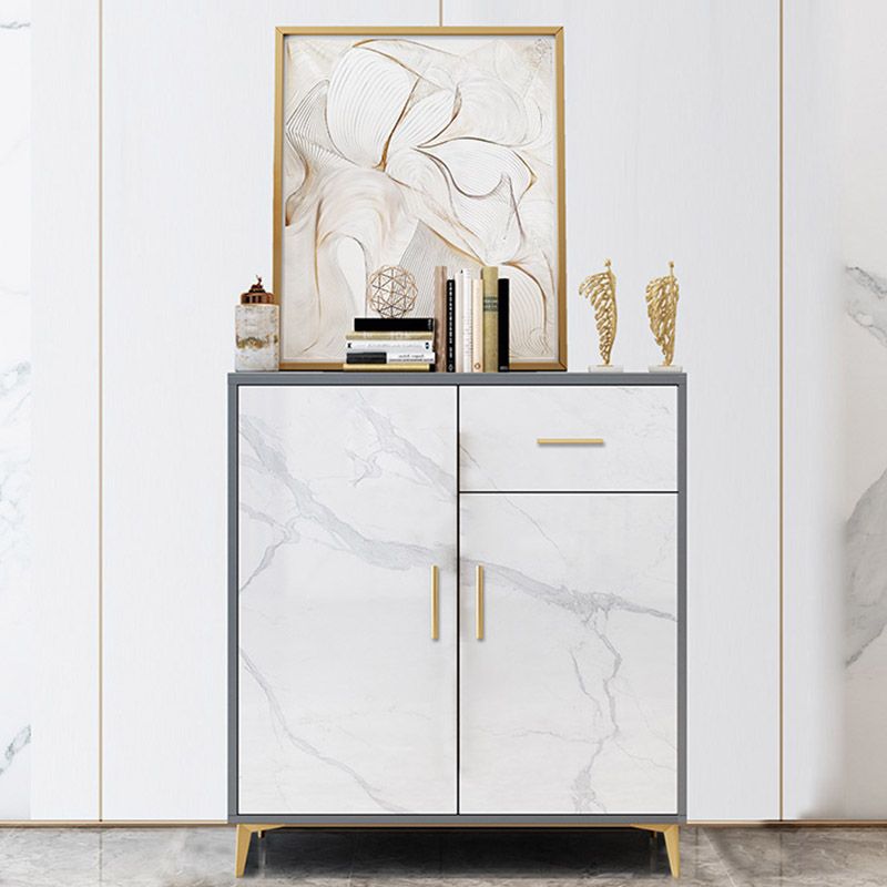 Glam Style Sideboard Engineered Wood Side Board for Living Room Clearhalo 'buffet_sideboard' 'Buffets & Sideboards' 'furn' 'furn_buffet_sideboard' 'Furniture' 'Kitchen & Dining Furniture' 1200x1200_71961e0a-01fc-4d57-a941-95af1aea7c64