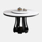 Contemporary Round Shape Table Sintered Stone White Standard Dining Table for Kitchen Clearhalo ' dining_table' 'Dining Tables & Seating' 'Dining Tables' 'furn' 'furn_dining_table' 'Furniture' 'furniture_dining_table' 'Kitchen & Dining Furniture' 'kitchen&dining_furn' 'kitchen' 'kitchen_dining_table' 1200x1200_71975ce9-05d3-44d2-99f5-14cd1d8981e2