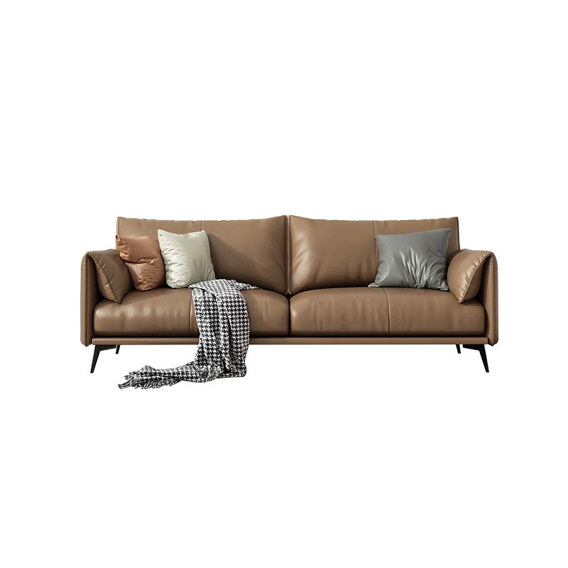 Contemporary Brown Cushions Standard Pillow Top Arm Stain Resistant Sofa Clearhalo 'furn' 'furn_sofas' 'Furniture' 'Living Room Furniture' 'Sofa' 'sofas' 1200x1200_7197afdd-5873-459b-9f03-6d288f7398c4