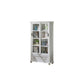 Wooden Standard Bookcase Contemporary Closed Back Bookshelf with Doors