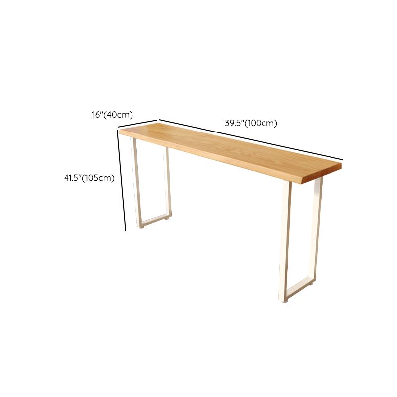 Contemporary Solid Wood Rectangle Bar Wine Table for Living Room Clearhalo 'Bar Furniture' 'Bar Tables' 'bar_tables' 'furn' 'furn_bar_tables' 'Furniture' 'Kitchen & Dining Furniture' 1200x1200_7198d8df-7a5a-475d-a029-24155f592949