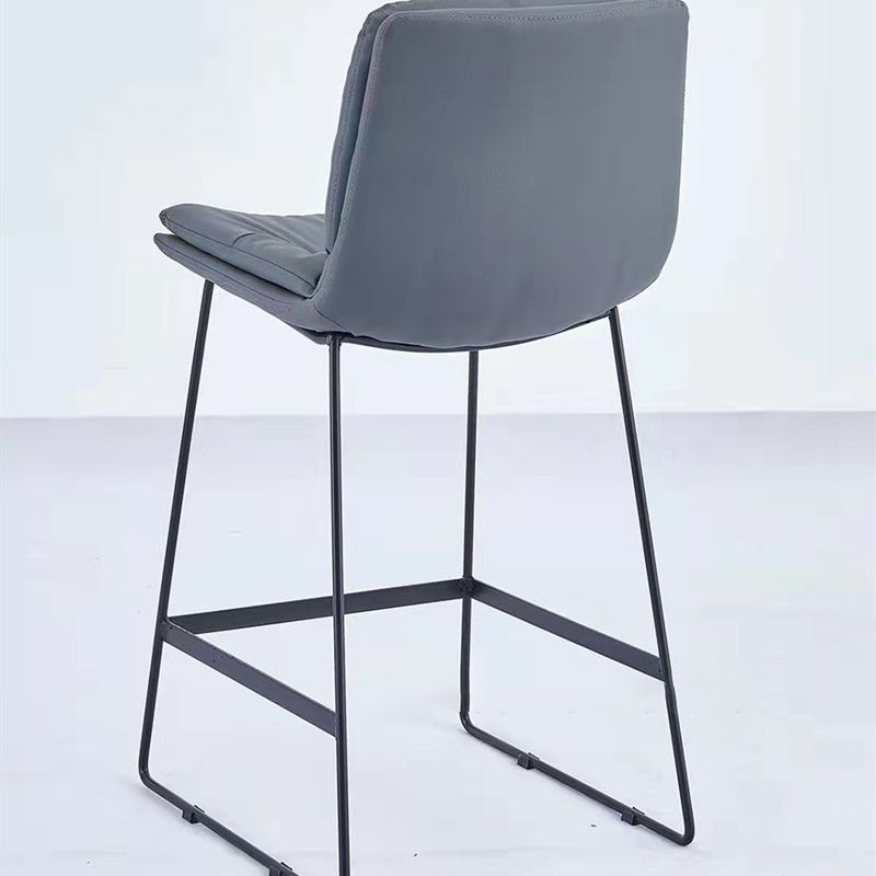 Glam Metal Counter Height Stool with Cushion Bar Stool for Indoor Clearhalo 'Bar Furniture' 'Bar Stools' 'bar_stools' 'furn' 'furn_bar_stools' 'Furniture' 'Kitchen & Dining Furniture' 1200x1200_719b1838-cc93-4db1-95ff-f229675570ab