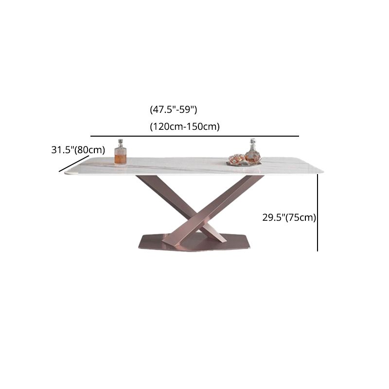 Nordic 1/2/5/6/7 Pieces Dining Set Sintered Stone Dining Table with Leather Chairs Clearhalo 'Dining Room Sets' 'Dining Tables & Seating' 'dining_room_set' 'furn' 'furn_dining_room_set' 'Furniture' 'furniture_dining_room_set' 'Kitchen & Dining Furniture' 1200x1200_719b6221-63cd-4629-b9fd-2a31b762c846