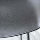 Scandinavian Plastic Bar Stools Footrest Indoor Counter Stool with Metal Legs