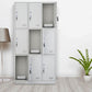Metal Hinged Wardrobe Armoire Contemporary Wardrobe Cabinet for Home