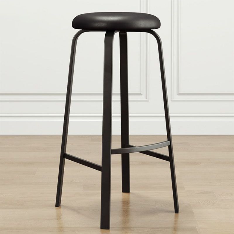 Modern Stackable Footrest Barstool Matte Finish Upholstered Home Stool Clearhalo 'Bar Furniture' 'Bar Stools' 'bar_stools' 'furn' 'furn_bar_stools' 'Furniture' 'furniture_bar_stools' 'Kitchen & Dining Furniture' 1200x1200_719dd950-5a74-4f14-85ca-c2fd7f42f262